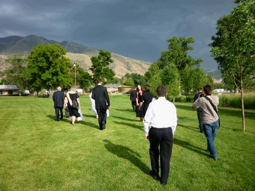 You can see by the dark sky in the background that we were trying for photos amidst some wind and rain!