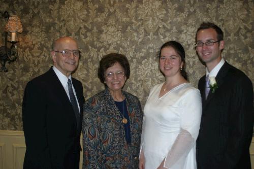 Loren and Anne with Elder and Sister Abrea.  Elder Abrea was the sealer at the temple.