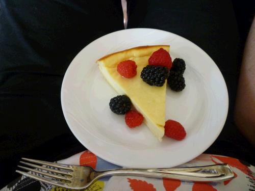 Phillip and Clark made Grandma Pat's famous cheesecake recipe -- turned out delish.