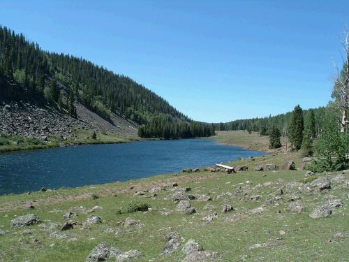 The scouts hiked along and across the beautiful Escalante River.