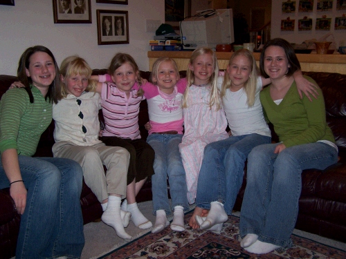 The girls cousins: Madeleine, Emily, Briana, Marielle, Camilla, Adelheid and Tess