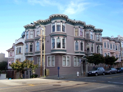 The apartment building that was used in the recent movie "Just Like Heaven."