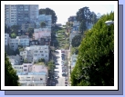 The veiw of the opposite side of  Lombard Street (the crookedest street in the world) as we walked up Lombard street to Coit Tower.