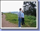 Alan and Jessica at Bernal Hill Park, overlooking Noe Valley, where Jessica lives.