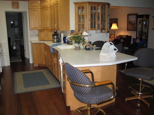 Recovered bar stools, and dining room chairs.