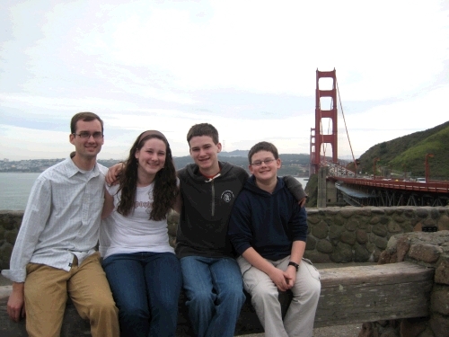 The lookout over San Francisco Bay and Bridge.