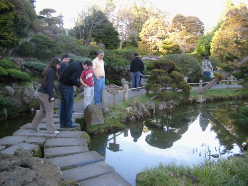 It was my first trip to a Japanese Tea Garden.  It was wonderful and artsy with great reflection pools.