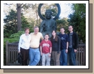 The whole group in front of Buddha...watch for the contrast later in the slide show!