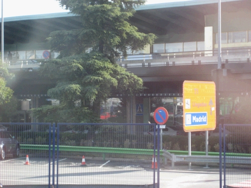 The Madrid airport.