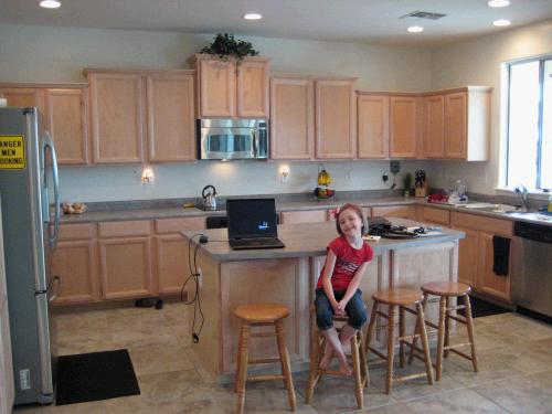 A nice big kitchen for the Jared the gourmet chef.