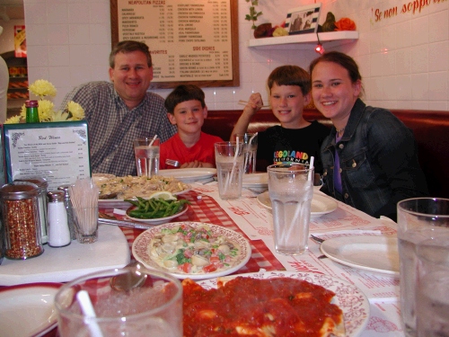 We went out for an Italian dinner at Buca di Beppo.