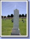 Here we are in the Moroni Cemetery, at the marker of Daniel H. Cook and Emmeline Draper Cook, my great-great-grandparents.