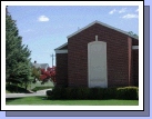 I thought it was kind of fun that I could see my Grandparents' house between the tree and the church.