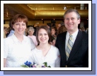 The graduate with the proud parents.