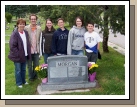 The annual trip to Salt Lake City Cemetery to clean up, trim the grass around the cement and leave flowers.