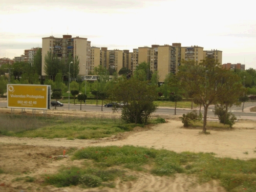 Our building complex as seen from the train.