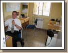 Elder Glad in our study room.  My desk is in the corner right behind him.