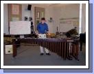 Elliot performing his solo at the percussion recital.
