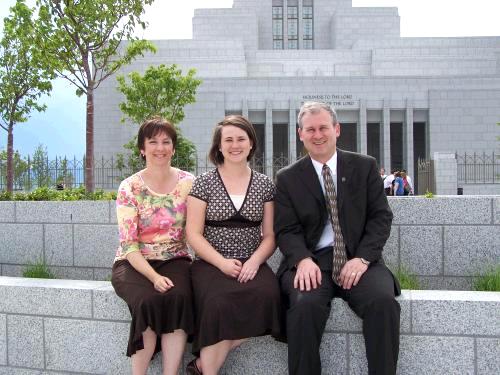 Tess was ready and excited to go to the temple -- it was a great day.