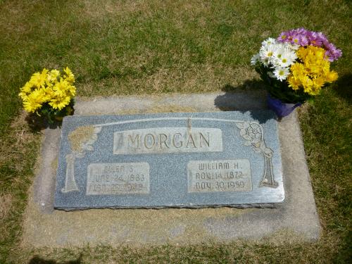 William Henry Morgan and Ellen Gertrude Smithson -- Michelene's great grandparents buried in the Provo Cemetery.