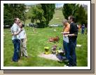 It was a beautiful day to go for a drive. Here we are at East Lawn Memorial Hills in Provo, at the grave of Grandpa Floyd E Breinholt and Grandma Tess E Tidwell Breinholt.