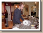 Jared (Melinda's husband) already washing dishes and we haven't even eaten yet!