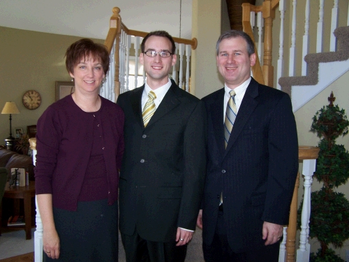 Elder Phillip Brown ready to head to the MTC.