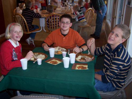 Emily Israelsen, Clark Brown and Parker Morgan.