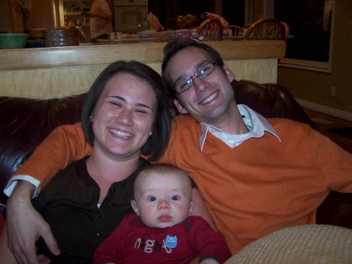 Loren and Tess with Daniel Crapo.  They were laughing because they looked like the proud new parents!