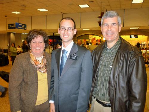 President and Sister Farnsworth said they find themselves making a trip to the Salt Lake Airport about every six weeks or so!