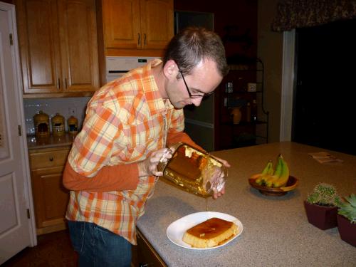 And a very delicious Flan for dessert.  Yum.