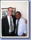 Mariano Vidal Nchuchuma Obiang from Equatorial Guinea. He is so faithful in coming to church--white shirt, tie, and all--and he loves to help us out in lessons when he can. He's one of my favorite recent converts. So solid!