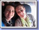 On the plane with Sister Helfrich.