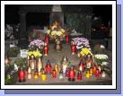 Day of the Dead -- Everyone decorates with cool candles and lanterns as well as flowers.