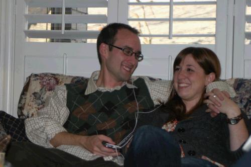 Phillip and Nichole enjoying being together after two long years apart.