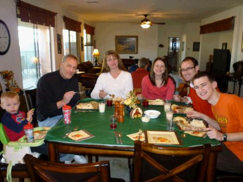 L to R: Daniel Crapo, Mark and Cherry Morgan, Madeleine, Phillip and Elliot.