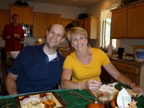 The cooks and owners of the Crapo Bed and Breakfast -- Jared and Melinda.