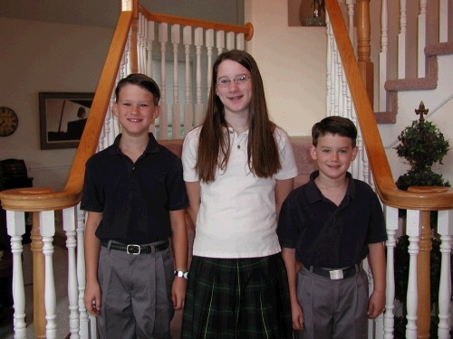 Elliot starting 5th grade - Madeleine starting 8th grade  - Clark starting 2nd grade