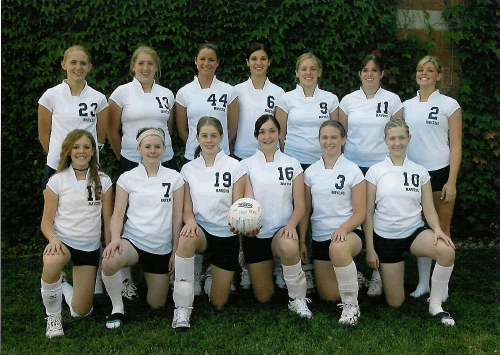 The Waterford Varsity Volleyball Team -- Tess is #3 (front row, 2nd from right)