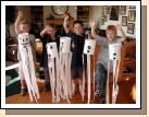 My cute Cub Scouts with their wind sock ghosts.  Ooooh....