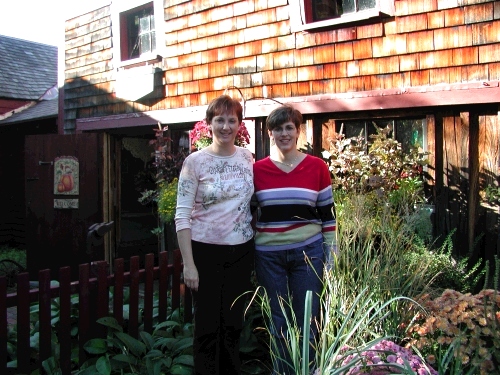 My friend Melora and me at Pickety Place in Mason New Hampshire.  A very fun place to have lunch -- a bit of a tradition with us now.