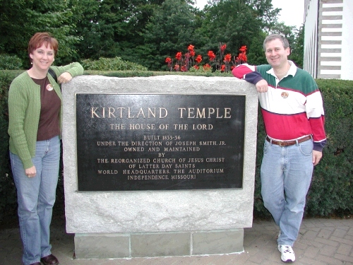 Here we are at the Kirland Temple which is currently owened by The Community of Christ.