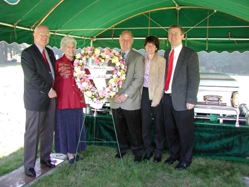 From the right: Alan, his sister Diane, his brother Barrie, and his parents, Pat and Wally.  What a great family.