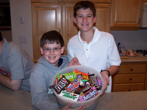 "The Take..."  Back in my day, we hoarded our own candy stashes.  I've always talked my kids into the community pantry bowl thing -- pretty smart, huh?  Then when they go off to school, I grab a few of my favorites...for my own secret stash!