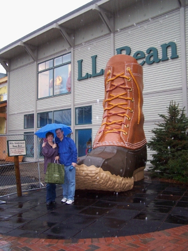 Of course we had to stop at "The" L.L. Bean store.