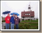 Portland Head Lighthouse in Cape Elizabeth, Maine.   What is up with all the rain?  It was pouring!