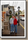 Shopping (and kissing) in Kennebunkport.