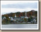 This is the shopping center over looking Lake Winnipesaukee -- very picturesque.