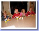 Cousins enjoying pie togeher. Andrew Israelsen, Miranda Hulme, Bethany and Benjamin Israelsen.