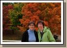 Who are those ladies blocking a great picture of Vermont in the fall?